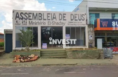 Salão comercial com residência,   à venda, são 350 m²  de área contruída, à venda por r$ 590.000 - residencial santa fé i - goiânia/go