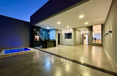 Casa nova á venda com 200m² de terreno  spa e gourmet em santa barbara d´oeste.