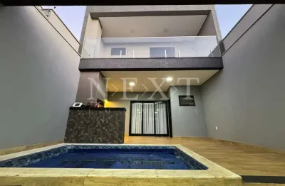 Sobrado com piscina e alto padrão de acabamento no terramerica em americana sp.