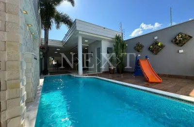 Casa alto padrão à venda no terramérica com 150m de espaço gourmet com piscina aquecida