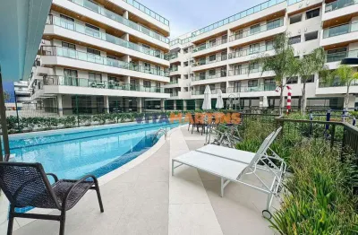 Apartamento novo com 3 quartos, vista para a praia - vila nova, cabo frio