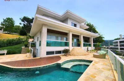 Casa com 5 dormitórios para alugar, 753 m² por r$ 25.077,00/mês - cacupé - florianópolis/sc