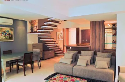 Apartamento duplex com 2 dormitórios à venda, 156 m² por r$ 2.400.000,00 - centro - florianópolis/sc