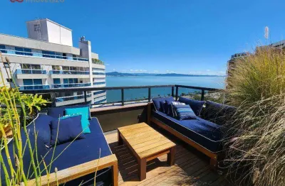 Cobertura com 4 dormitórios à venda, 303 m² por r$ 7.500.000,00 - beira mar - florianópolis/sc
