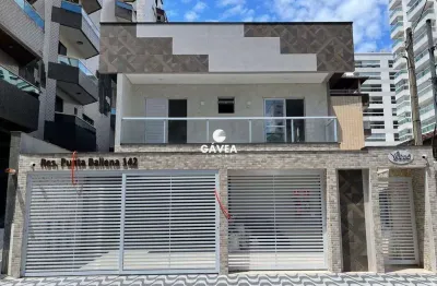 Casa sobreposta em condomínio 2 quartos no bairro ocian praia grande sp