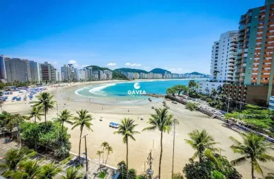 Apartamento alto padrão 3 dormitórios, vista mar, astúrias, guarujá