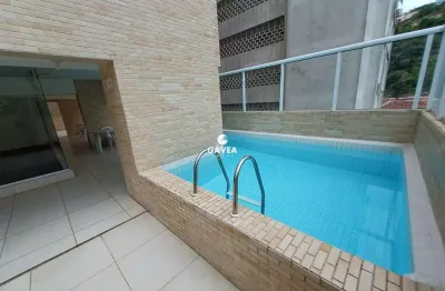 Apartamento 2 quartos com varanda 1 quadra da praia em santos