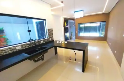 Casa alto padrão com 3 quartos na via caiçara - praia grande - sp