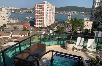 Cobertura com 6 quartos à venda no Ponta da Praia, Santos 