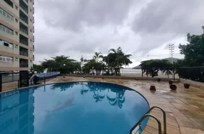 Apartamento pé na areia de 1 quarto na praia - centro/são vicente