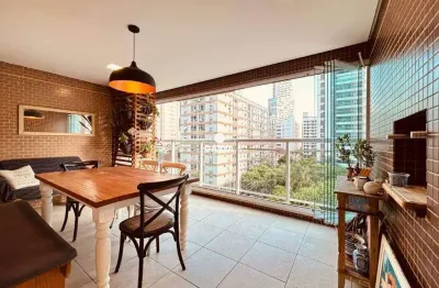 Apartamento com 3 quartos, varanda gourmet e lazer completo na pompéia, santos