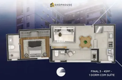 Apartamento com 1 quarto à venda no Marapé, Santos 