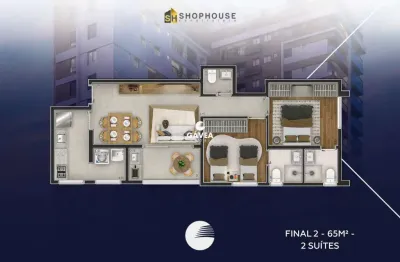 Apartamento com 2 quartos à venda no Marapé, Santos 