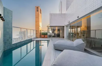 Cobertura triplex, à venda. no bairro do gonzaga em santos