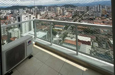 Apartamento mobiliado para locação 01 dormitório boqueirão santos s/p