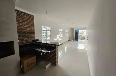 Sobreposta alta duplex com 3 dormitórios sendo duas suíte e piscina no embaré em santos