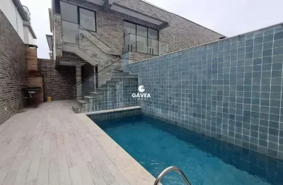 Casa sobreposta alta com piscina pronta para morar no embaré.