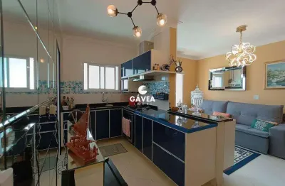 Apartamento com 2 quartos, sendo 1 suíte no caiçara - praia grande