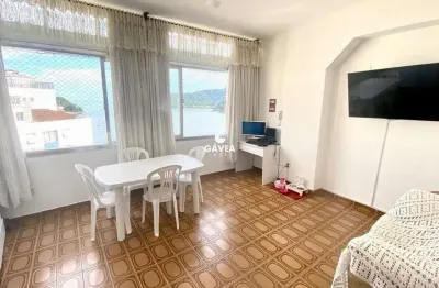 Living mobiliada com vista panorâmica para o mar - gonzaguinha são vicente