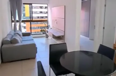 Aconchegante 2/4 mobiliado em prédio novo e completo na ponta verde