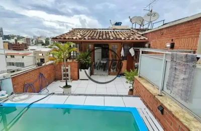 Cobertura duplex de 188m² com 4 quartos (2 suítes), piscina, área gourmet e documentação regularizada – alto dos passos / juiz de fora!!