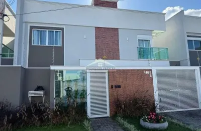 Sobrado  com porteira fechada ,disponivelpara  venda  no bairro atuba – pinhais   pronto para morar, totalmente mobiliado!  este lindo sobrado oferece