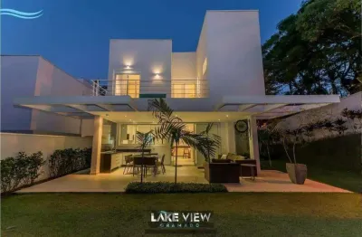 Casa 3 quartos suítes para venda ou locação - condomínio lake view, sítios de recreio gramado, campinas, sp.