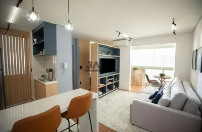 Studio mobiliado e decorado no condomínio studio morada no cambuí