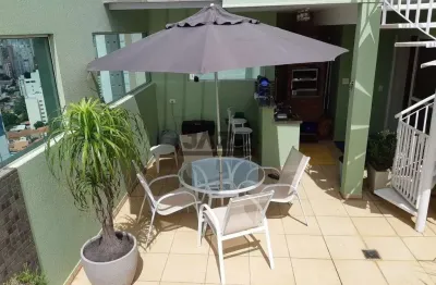 Cobertura no condomínio leblon - 160m²  no taquaral, 1 suíte , 3 vagas cobertas
