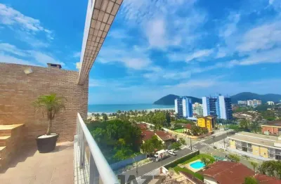 Cobertura com piscina privativa a 200m da praia no centro de bertioga para venda ou locação
