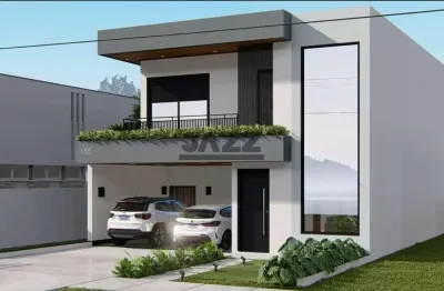 Sobrado em construção à venda no park unimep taquaral, com 267,39 m², quatro quartos, sendo três suítes, e duas vagas de garagem