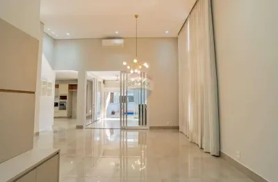 Casa térrea nova, 210m² de área construída, terreno de 390m². são 03 quartos, (sendo 1 suíte), área gourmet com vista para a piscina, em paulínia.