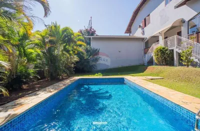 Re/max vende casa a venda no condomínio estância paraíso, com 4 suítes, 565m2 a.c., lazer completo, por r$ 1.690.000 - campinas