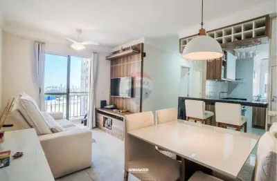 Re/max vende  apartamento no condomínio visione residence ,  2 quartos, 1 vaga , 52,16m², r$ 480.000,00, campinas/sp