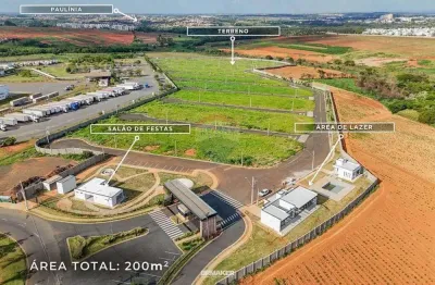 Re/max vende terreno - condominio villagio paulinia - pronto para construir - 200m2 - r$229.900,00