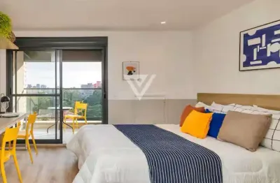 Studio mobiliado em pinheiros – viva com estilo no coração de são paulo!