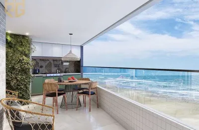 Lançamento na  pg - solemar , frente mar , 1 e 2 dormitórios (suítes) -