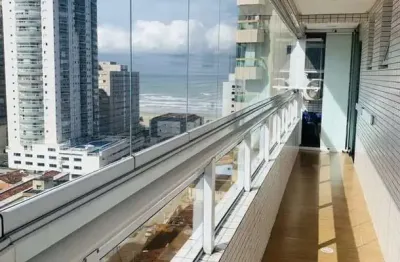 Apto 250m praia com 2 dorm sendo 1 suíte, 2 banh, 2 vagas, var. gourmet, lazer.