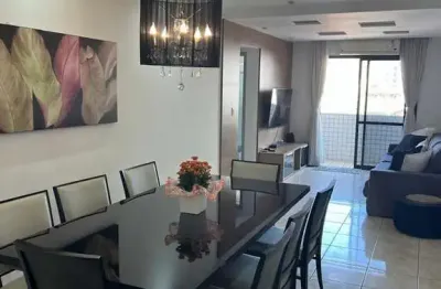 Apto 200m praia com 3 dorm sendo 1 suíte, 2 banh, 1 vaga, varanda, vista mar.