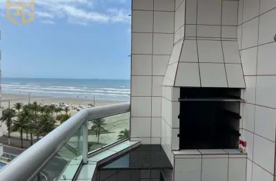 Apto 2 dorm, 1 suíte, 1 vaga, 85m2, vista mar, maracanã, 160m da praia