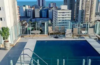 Apto 1 dorm, 1 banheiro, 1 vaga, 46m2, boqueirão, 600m da praia