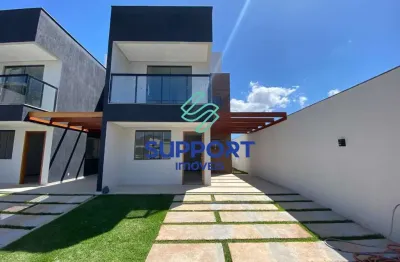 Casa em condomínio fechado com 3 quartos à venda na rua são paulo, 456, jardim boa vista, guarapari por r$ 900.000