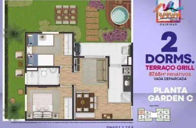 Apartamento com 2 dormitórios com quintal 91 m² por r$ 349.430 - caieiras/sp