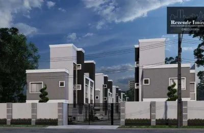 C-so0918 sobrados novos em condomínio no uberaba, 105m² + terraço