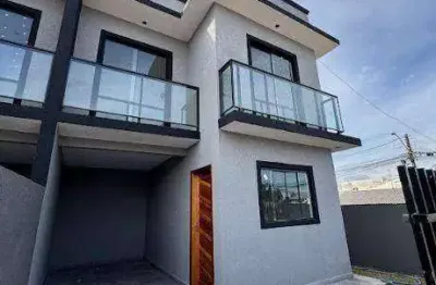 Sobrado com 3 dormitórios à venda, 81 m² por r$ 490.000,00 - tatuquara - curitiba/pr