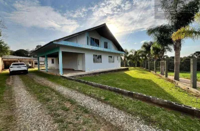 Chácara com 3 dormitórios à venda, 1200 m² por r$ 480.000,00 - passo amarelo  - fazenda rio grande/pr