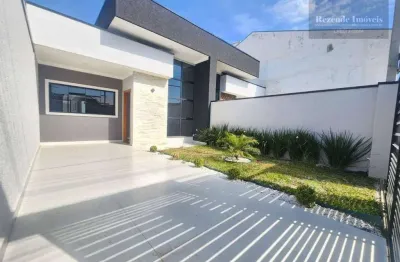 Casa com 3 dormitórios sendo uma suíte edícula om piscina à venda, 77 m² por r$ 680.000 - gralha azul - fazenda rio grande/pr