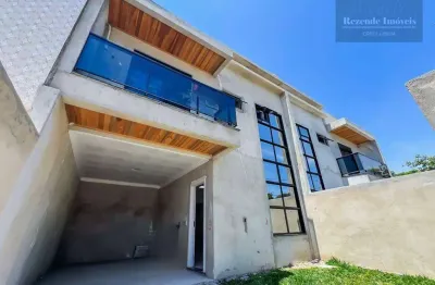 Sobrado com 3 quartos sendo 1 suíte mais terraço 2 vagas à venda- capão raso - curitiba/pr