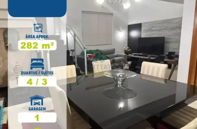 Sobrado amplo 282m², belvedere i, 04 quartos sendo 03 suítes - valor 13.000,00