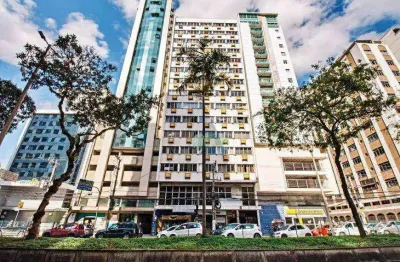 Apartamento 01 quarto e sala, elevador e portaria 24 h em local privilegiado a venda no centro em juiz de fora - mg